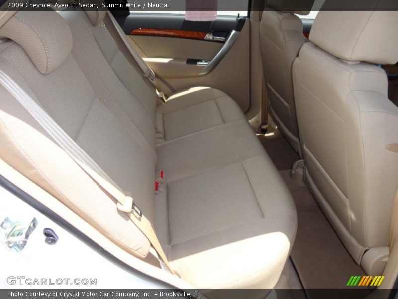 Summit White / Neutral 2009 Chevrolet Aveo LT Sedan