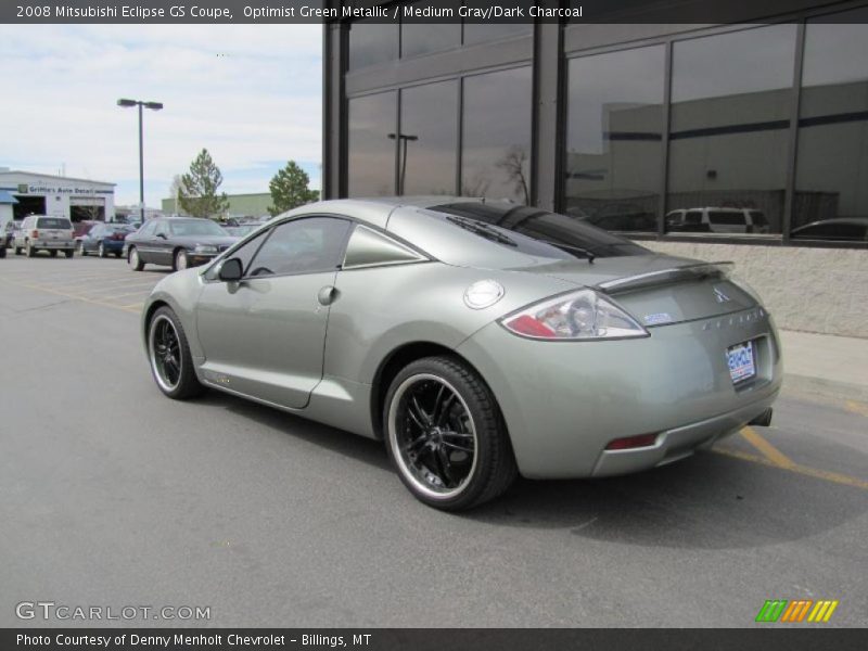 Optimist Green Metallic / Medium Gray/Dark Charcoal 2008 Mitsubishi Eclipse GS Coupe