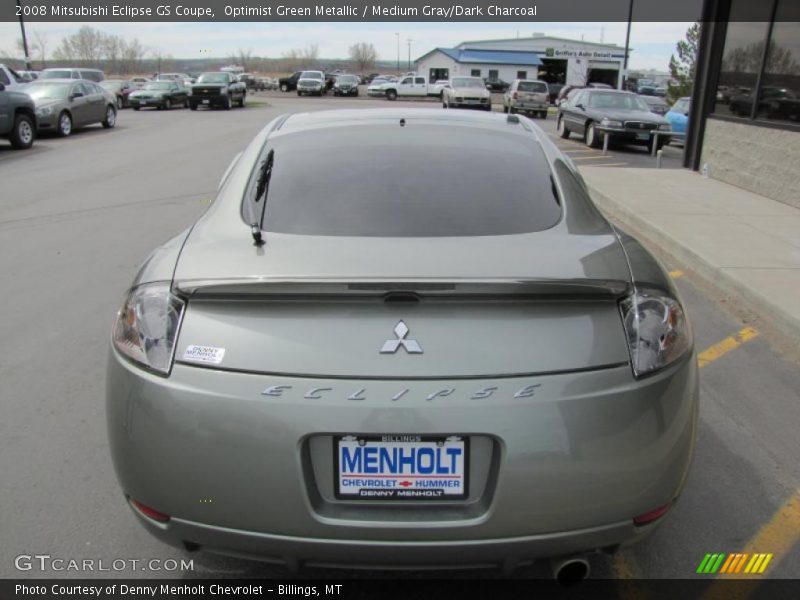 Optimist Green Metallic / Medium Gray/Dark Charcoal 2008 Mitsubishi Eclipse GS Coupe