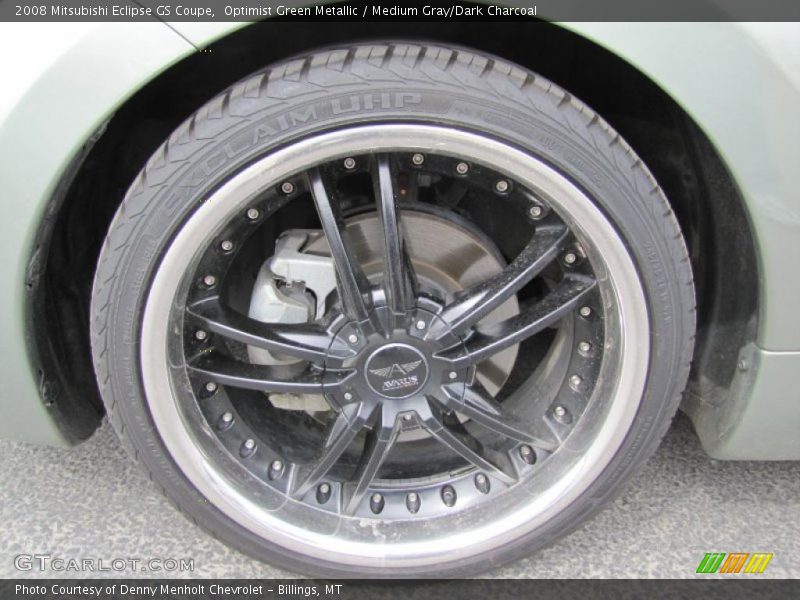 Optimist Green Metallic / Medium Gray/Dark Charcoal 2008 Mitsubishi Eclipse GS Coupe