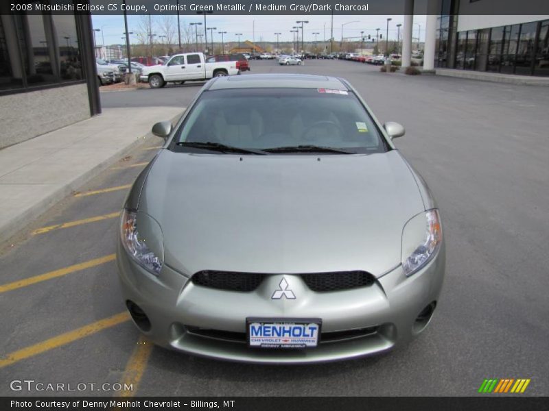 Optimist Green Metallic / Medium Gray/Dark Charcoal 2008 Mitsubishi Eclipse GS Coupe