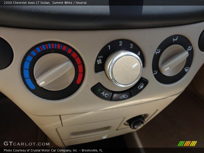 Summit White / Neutral 2009 Chevrolet Aveo LT Sedan