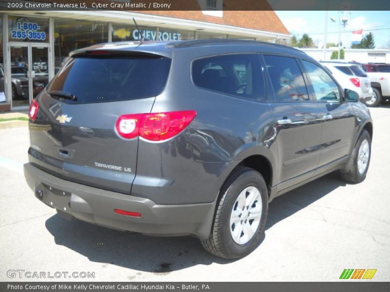 Cyber Gray Metallic / Ebony 2009 Chevrolet Traverse LS