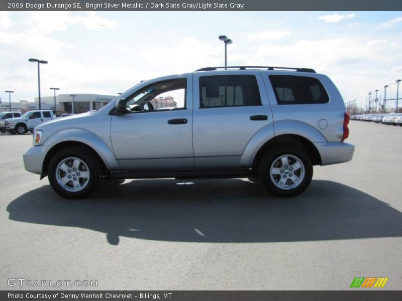 Bright Silver Metallic / Dark Slate Gray/Light Slate Gray 2009 Dodge Durango SE