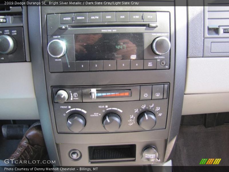 Controls of 2009 Durango SE