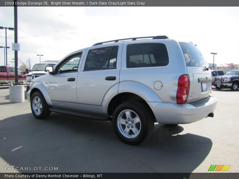 Bright Silver Metallic / Dark Slate Gray/Light Slate Gray 2009 Dodge Durango SE