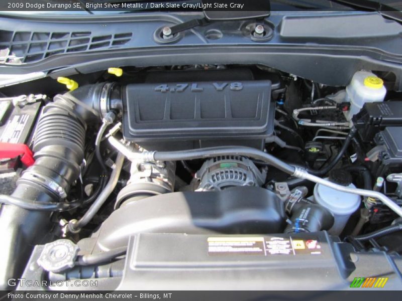  2009 Durango SE Engine - 4.7 Liter SOHC 16-Valve Flex-Fuel V8