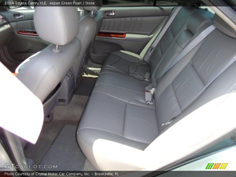 Aspen Green Pearl / Stone 2004 Toyota Camry XLE
