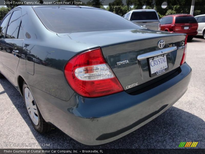 Aspen Green Pearl / Stone 2004 Toyota Camry XLE