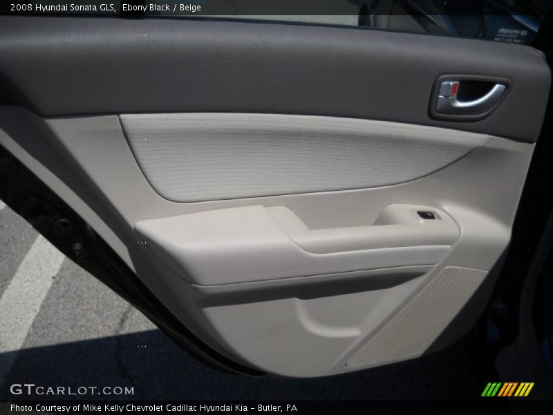 Ebony Black / Beige 2008 Hyundai Sonata GLS