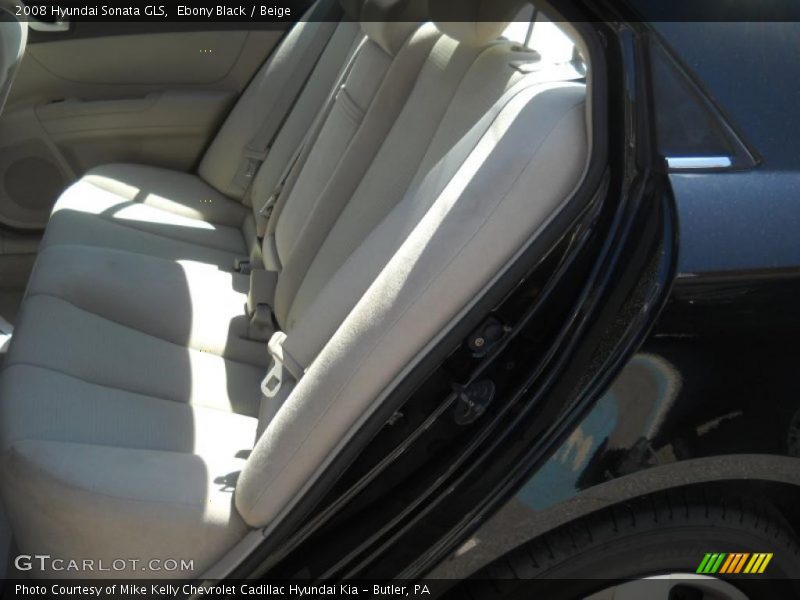Ebony Black / Beige 2008 Hyundai Sonata GLS