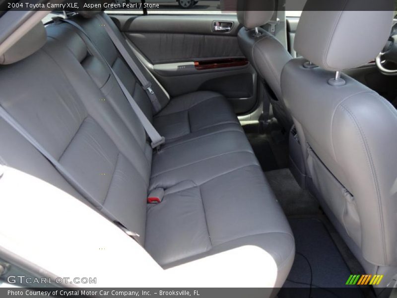 Aspen Green Pearl / Stone 2004 Toyota Camry XLE