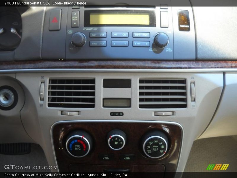 Ebony Black / Beige 2008 Hyundai Sonata GLS