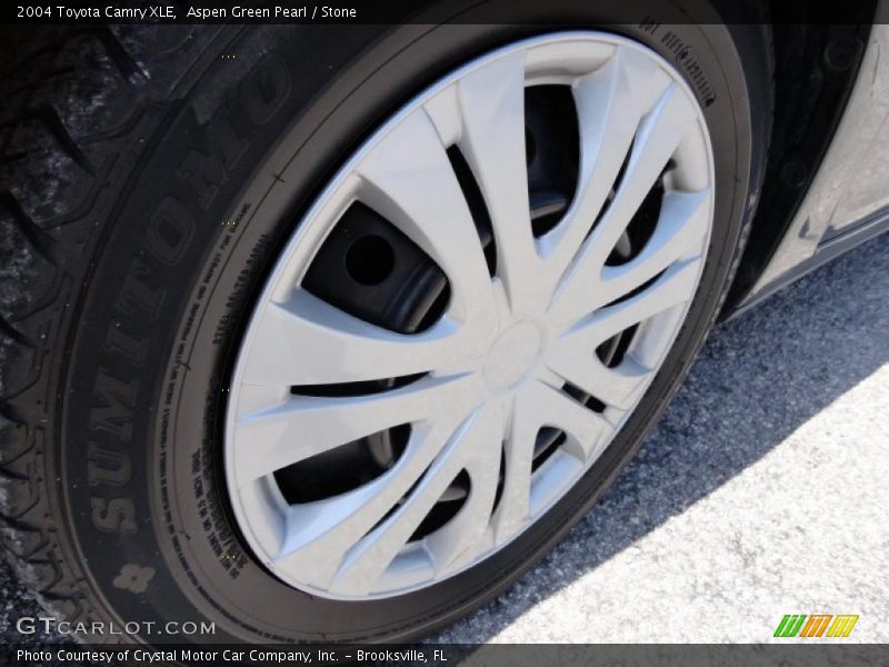 Aspen Green Pearl / Stone 2004 Toyota Camry XLE