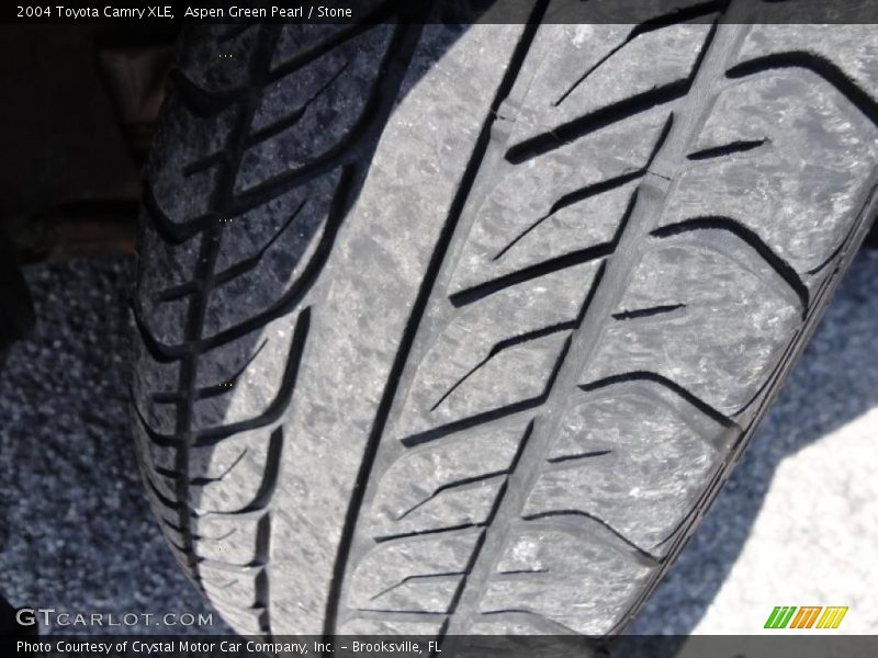 Aspen Green Pearl / Stone 2004 Toyota Camry XLE