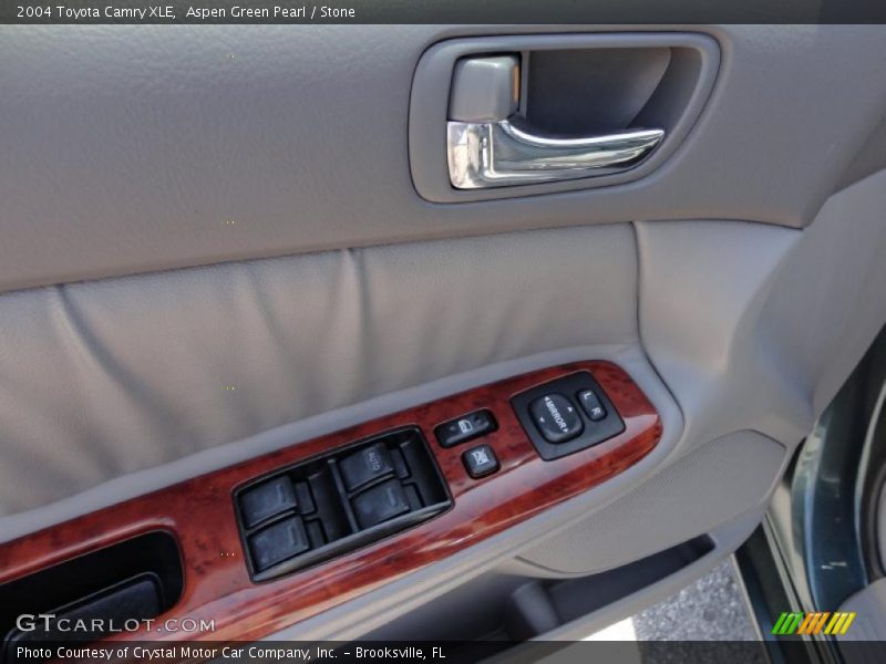 Aspen Green Pearl / Stone 2004 Toyota Camry XLE