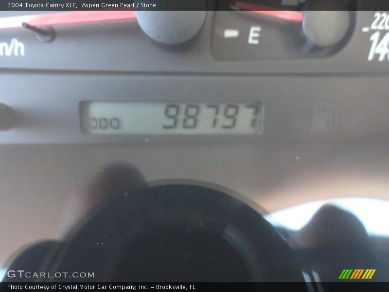 Aspen Green Pearl / Stone 2004 Toyota Camry XLE