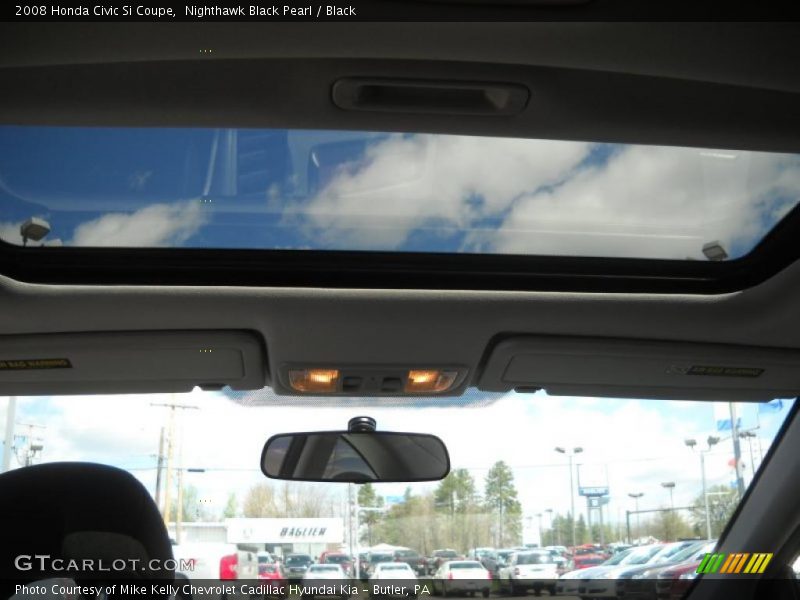 Nighthawk Black Pearl / Black 2008 Honda Civic Si Coupe