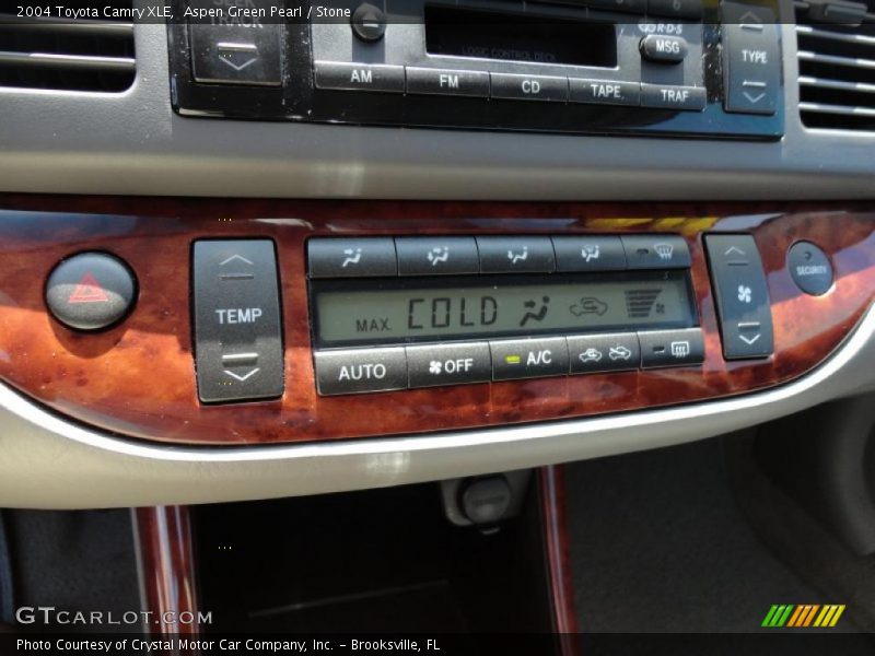 Aspen Green Pearl / Stone 2004 Toyota Camry XLE