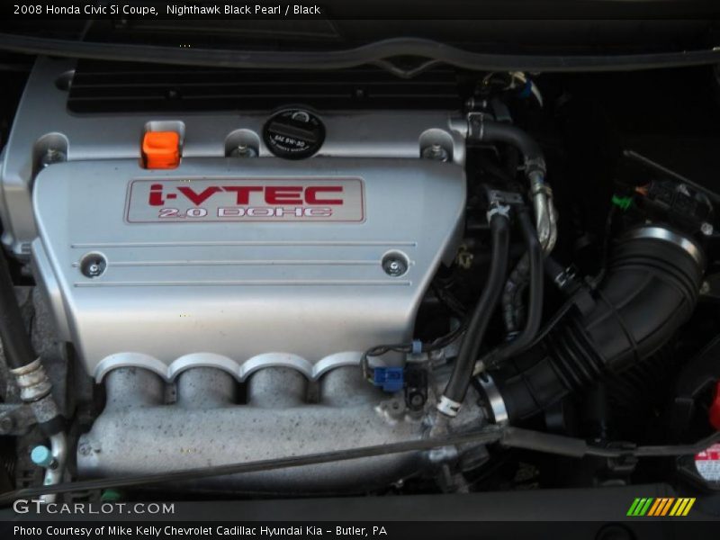 Nighthawk Black Pearl / Black 2008 Honda Civic Si Coupe