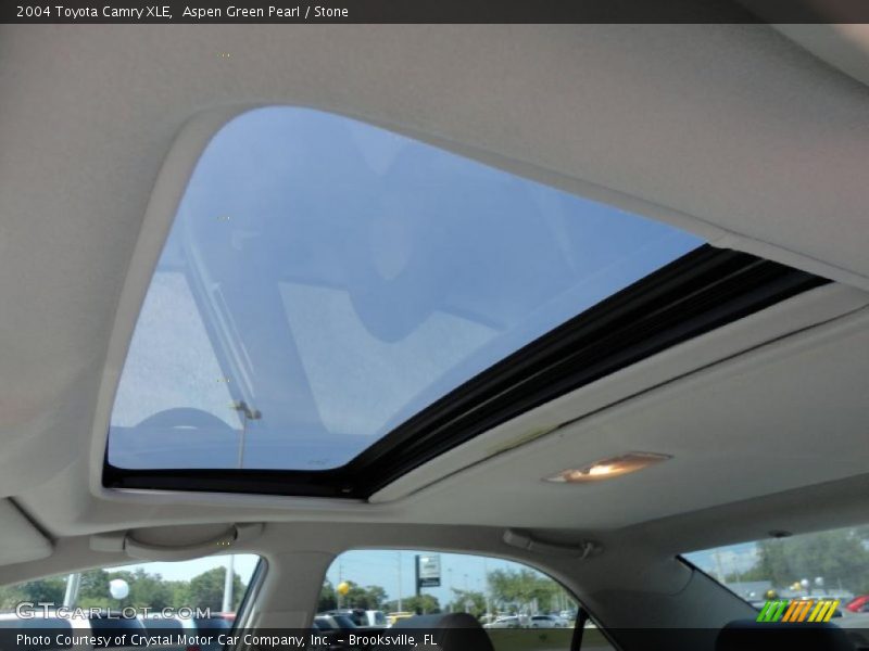 Aspen Green Pearl / Stone 2004 Toyota Camry XLE