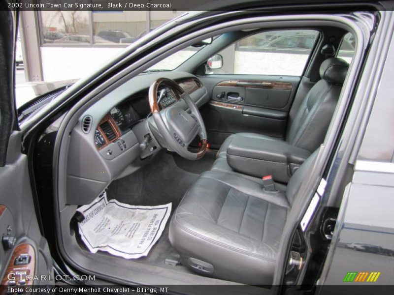  2002 Town Car Signature Deep Charcoal Interior