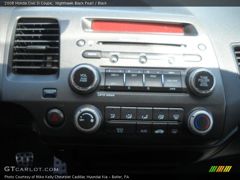 Nighthawk Black Pearl / Black 2008 Honda Civic Si Coupe