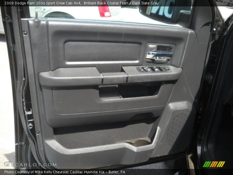 Brilliant Black Crystal Pearl / Dark Slate Gray 2009 Dodge Ram 1500 Sport Crew Cab 4x4
