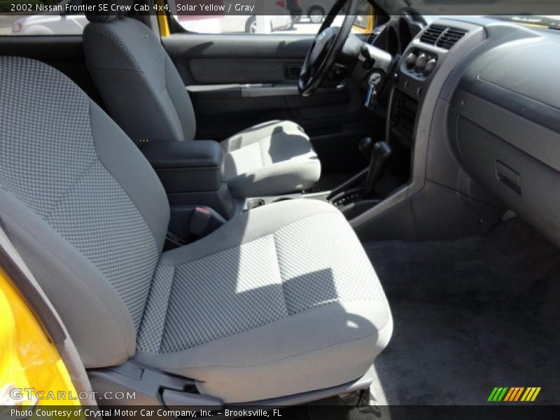  2002 Frontier SE Crew Cab 4x4 Gray Interior