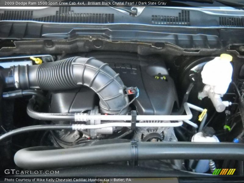 Brilliant Black Crystal Pearl / Dark Slate Gray 2009 Dodge Ram 1500 Sport Crew Cab 4x4