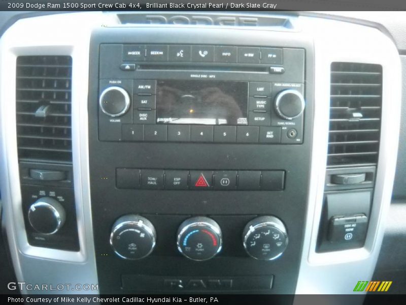 Brilliant Black Crystal Pearl / Dark Slate Gray 2009 Dodge Ram 1500 Sport Crew Cab 4x4