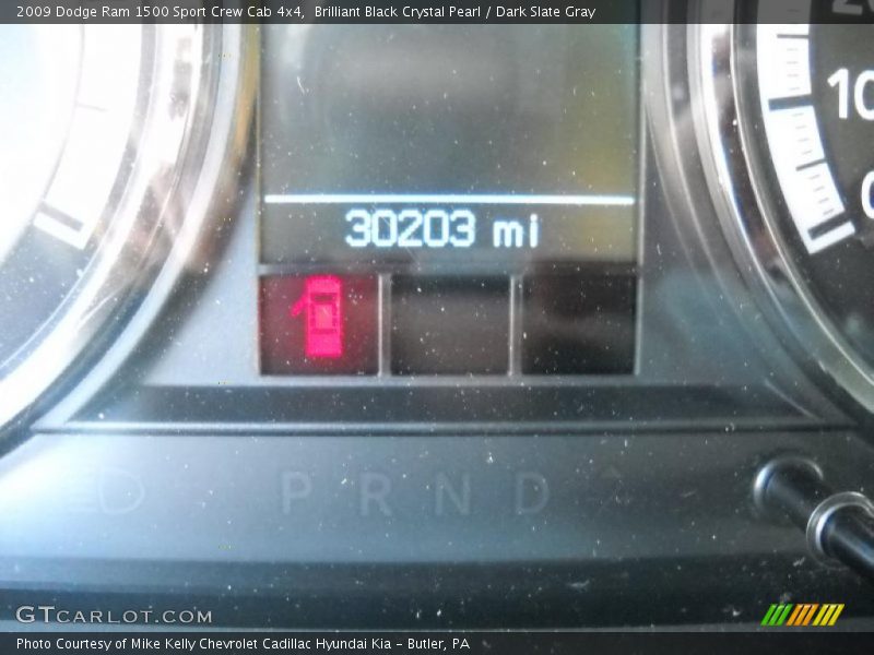 Brilliant Black Crystal Pearl / Dark Slate Gray 2009 Dodge Ram 1500 Sport Crew Cab 4x4
