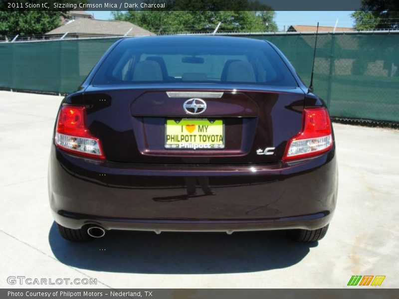 Sizziling Crimson Mica / Dark Charcoal 2011 Scion tC