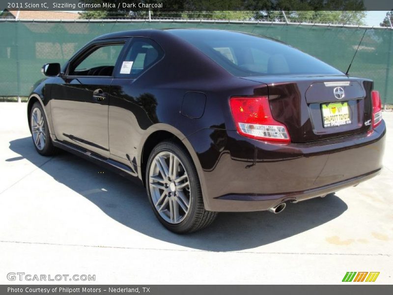 Sizziling Crimson Mica / Dark Charcoal 2011 Scion tC