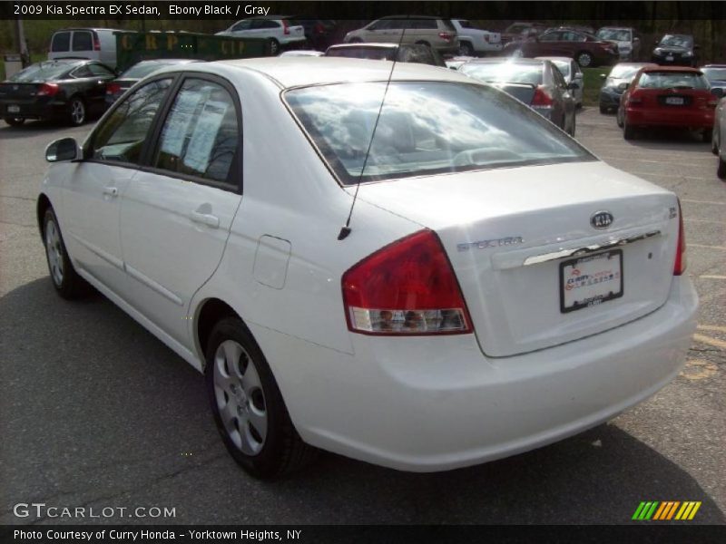 Ebony Black / Gray 2009 Kia Spectra EX Sedan