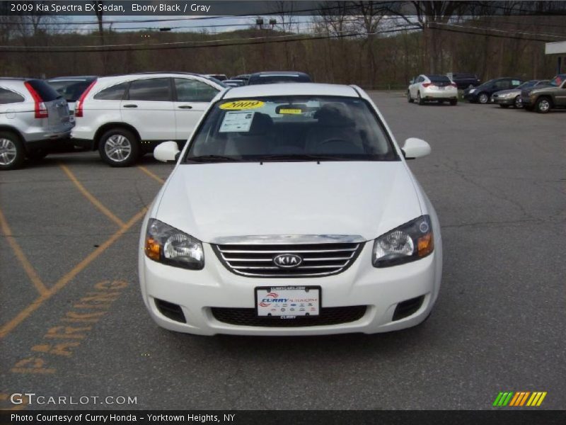 Ebony Black / Gray 2009 Kia Spectra EX Sedan