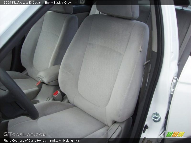 Ebony Black / Gray 2009 Kia Spectra EX Sedan