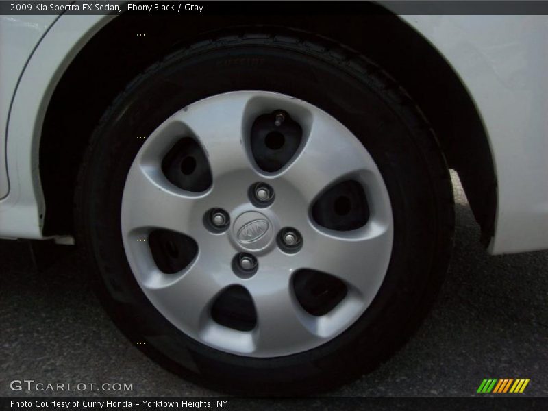 Ebony Black / Gray 2009 Kia Spectra EX Sedan
