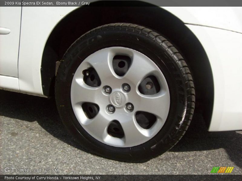 Ebony Black / Gray 2009 Kia Spectra EX Sedan