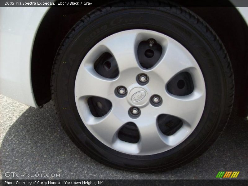 Ebony Black / Gray 2009 Kia Spectra EX Sedan