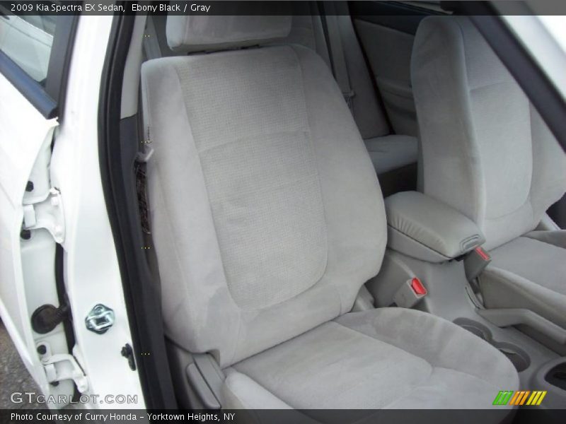 Ebony Black / Gray 2009 Kia Spectra EX Sedan