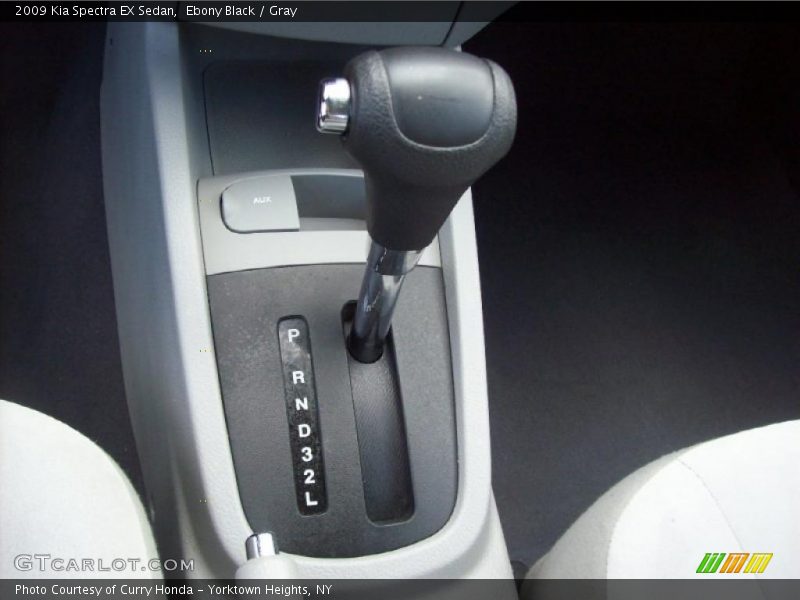 Ebony Black / Gray 2009 Kia Spectra EX Sedan