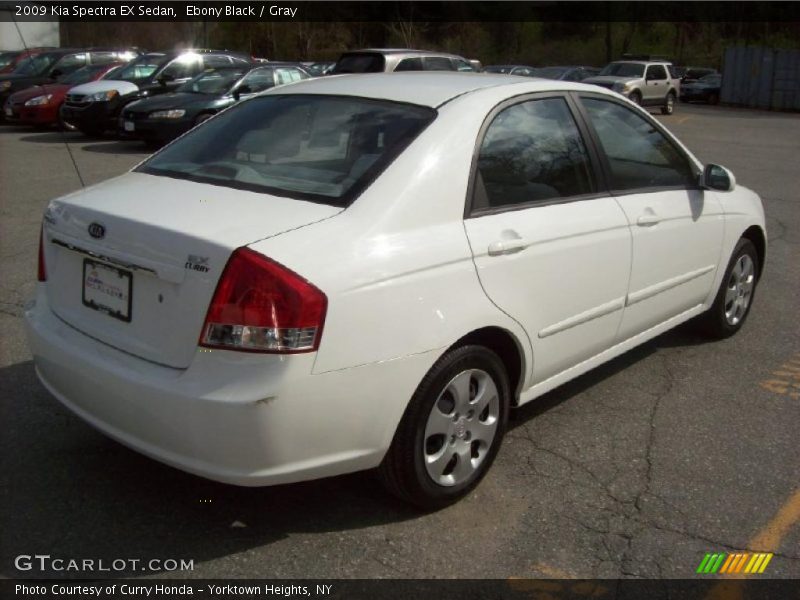 Ebony Black / Gray 2009 Kia Spectra EX Sedan