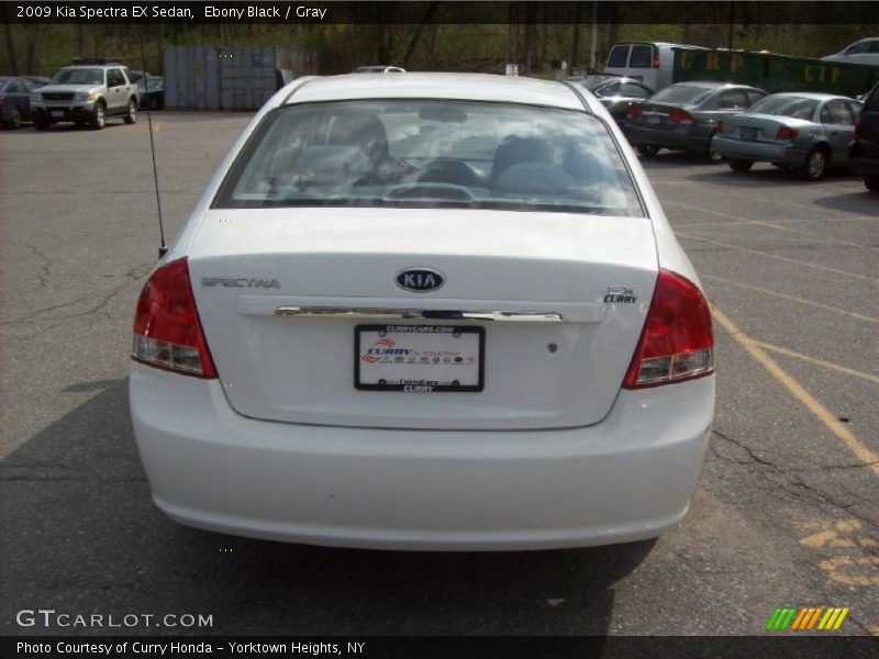 Ebony Black / Gray 2009 Kia Spectra EX Sedan