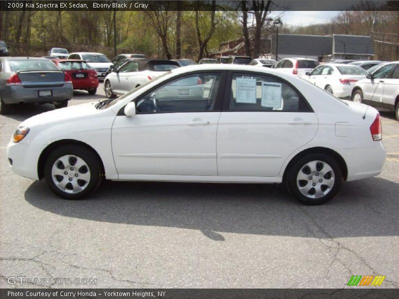Ebony Black / Gray 2009 Kia Spectra EX Sedan