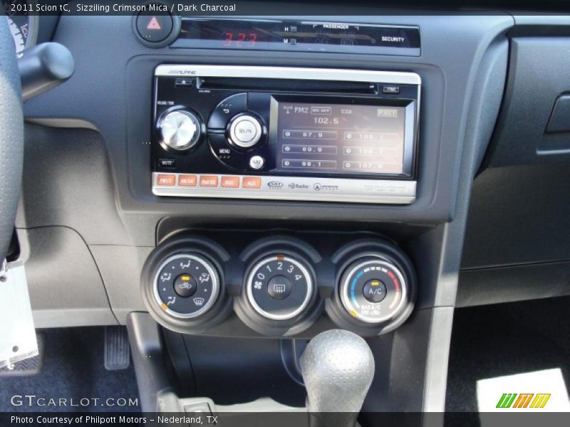 Sizziling Crimson Mica / Dark Charcoal 2011 Scion tC