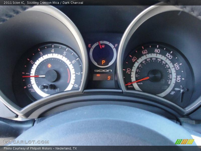 Sizziling Crimson Mica / Dark Charcoal 2011 Scion tC