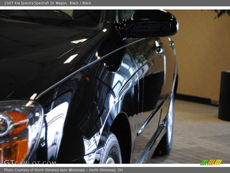 Black / Black 2007 Kia Spectra Spectra5 SX Wagon