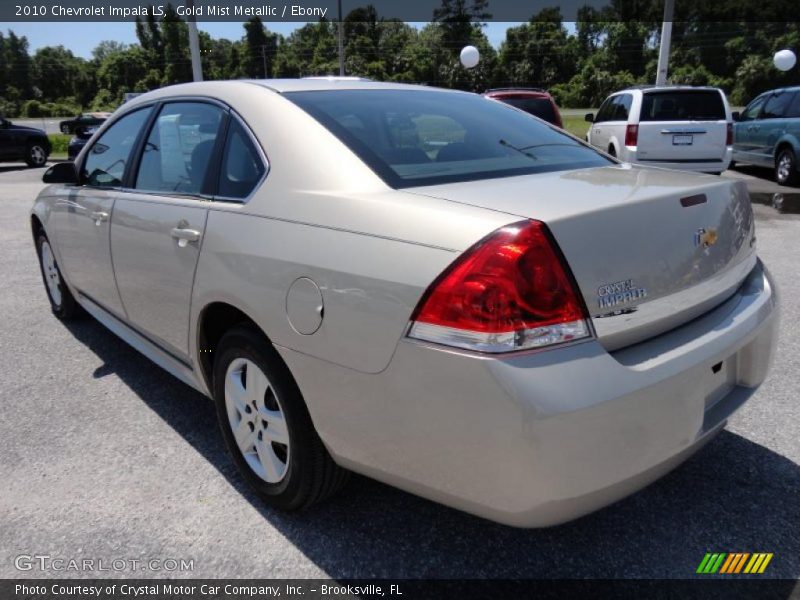 Gold Mist Metallic / Ebony 2010 Chevrolet Impala LS