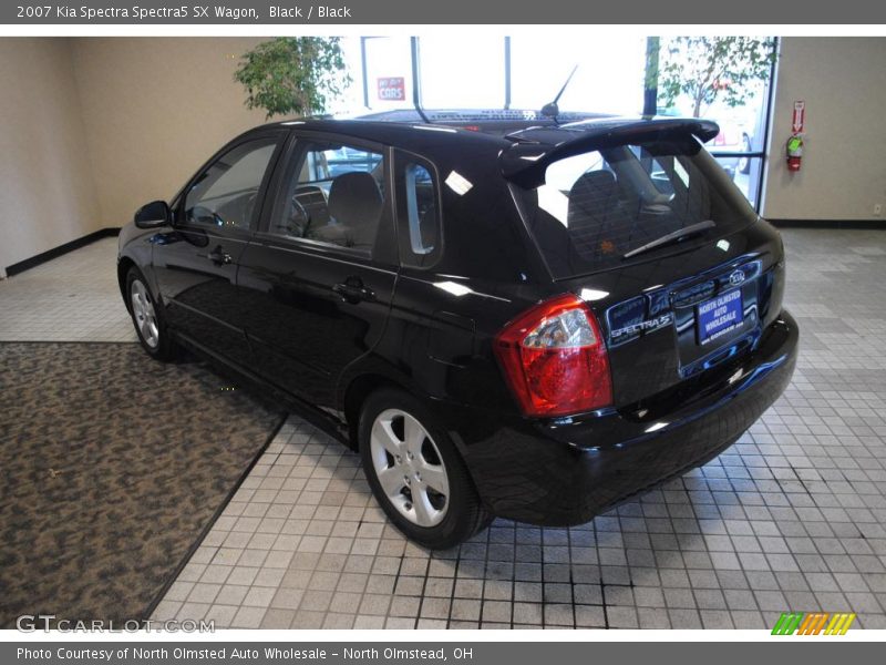 Black / Black 2007 Kia Spectra Spectra5 SX Wagon